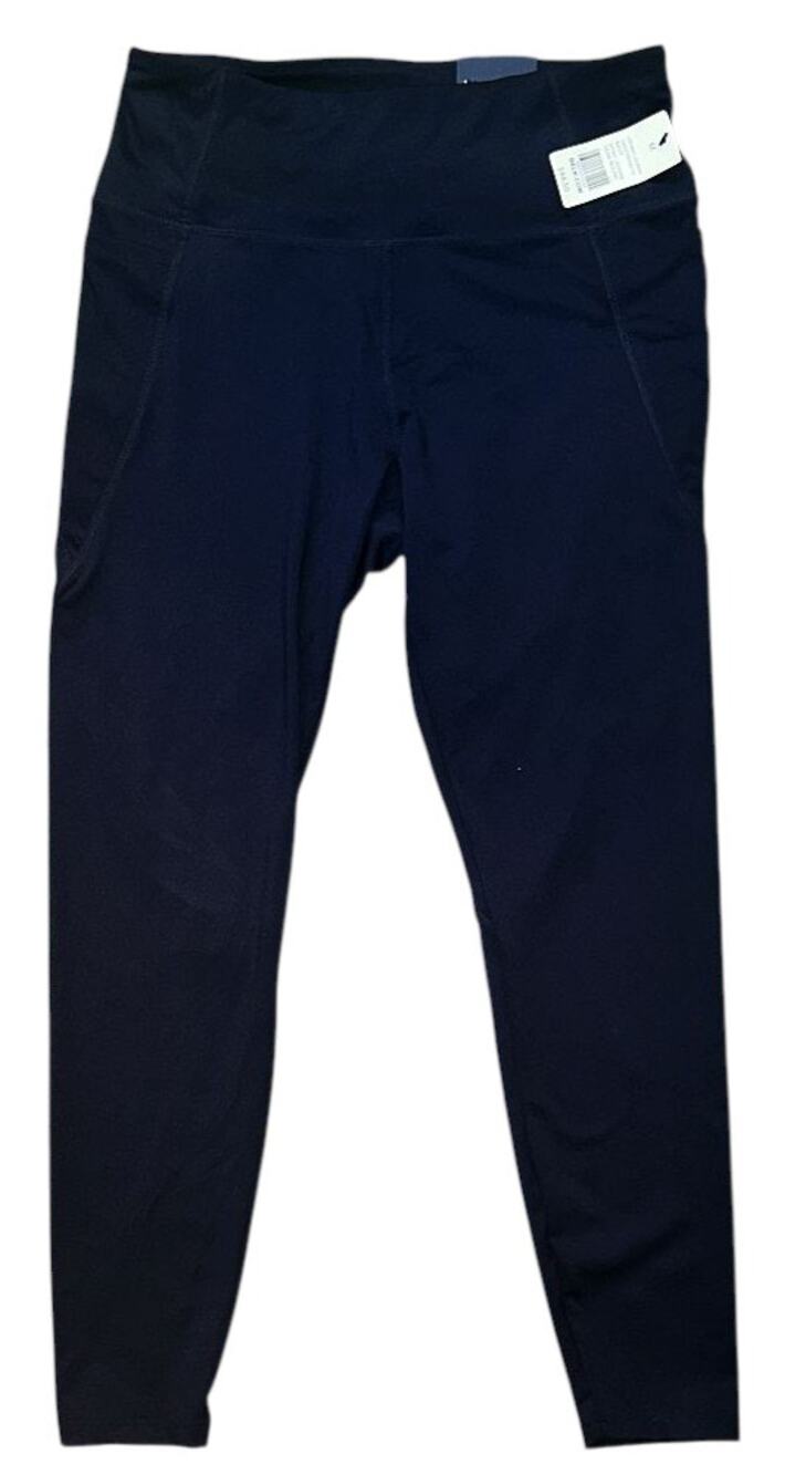 NWT Crown & Ivy Crown Lounge Navy Blue Sport Athletic Leggings Medium